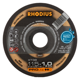 Rhodius Trennscheibe extradünn XT38, gerade/ XTK38, gekröpft